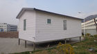 China White Eco Friendly Prefabricated Mobile Homes / Light Steel Log Mobile Homes factory