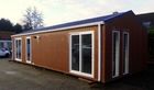 Modern Flat Roof Prefabricated House , Pre-built Homes Fireproof mobile home,Belgium Exported Mobile homes